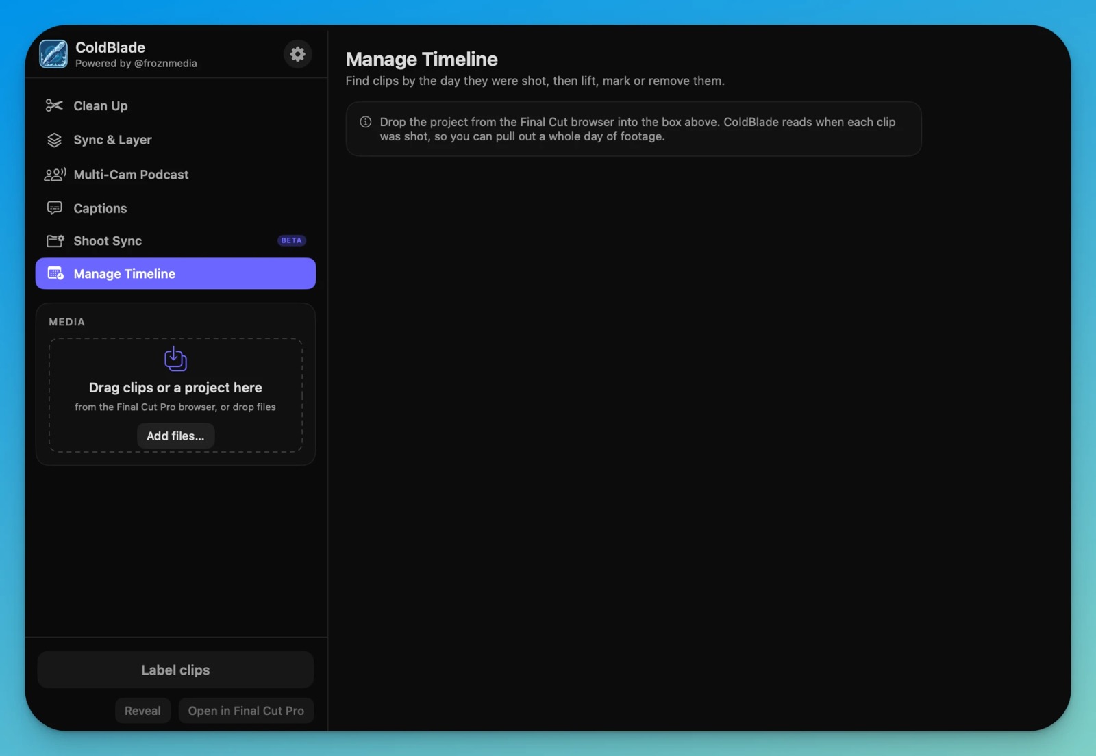 Manage Timeline